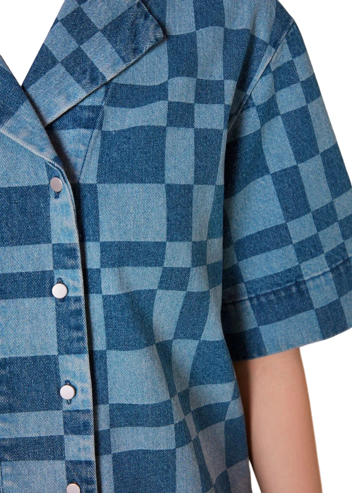 NWT - Whistles Checkerboard 'Billie Bleach' Shirt/Jacket - Size 10