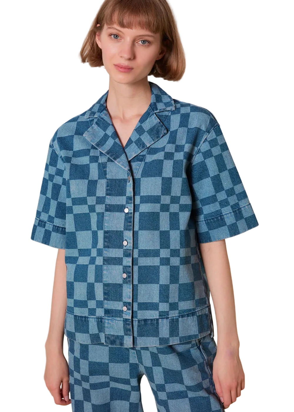 NWT - Whistles Checkerboard 'Billie Bleach' Shirt/Jacket - Size 10