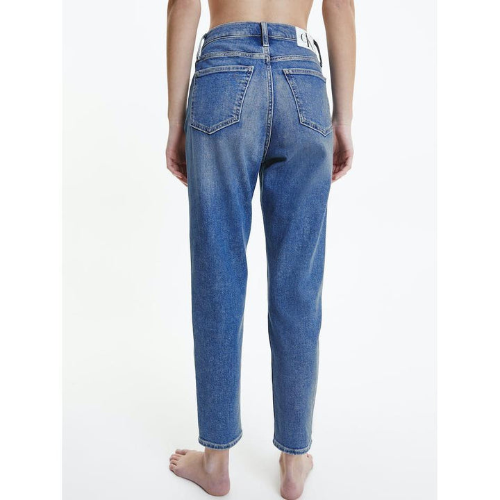 NWT - Calvin Klein 'Mom Jean' High Rise Tapered Denim - Size 32" - Jean Pool