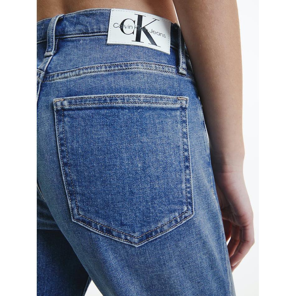 NWT - Calvin Klein 'Mom Jean' High Rise Tapered Denim - Size 32" - Jean Pool