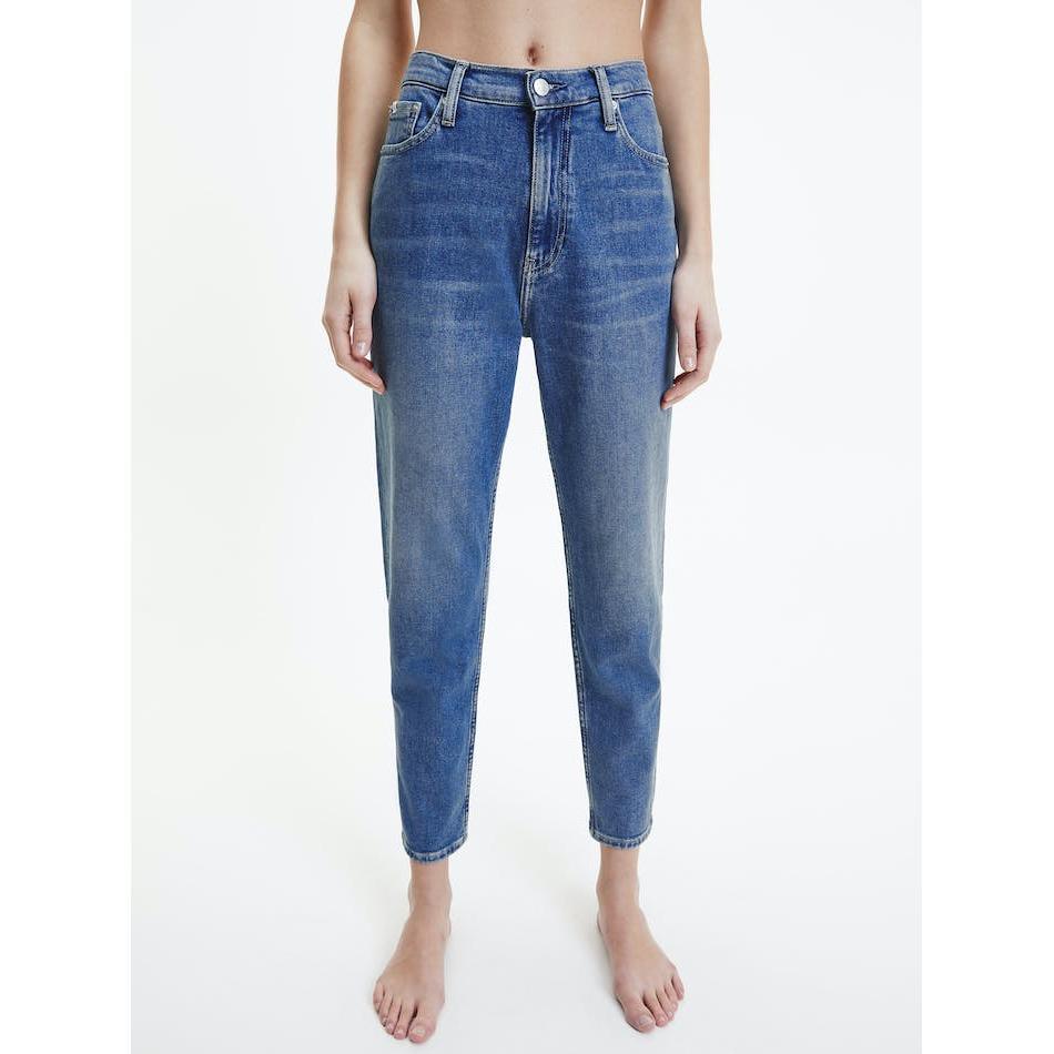 NWT - Calvin Klein 'Mom Jean' High Rise Tapered Denim - Size 32" - Jean Pool