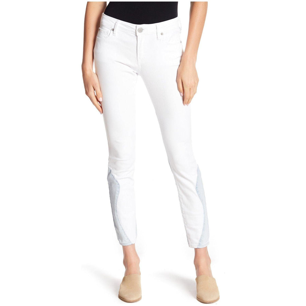 NWT - True Religion 'Jennie' Curvy Skinny White Panelled Jeans- Size 27 - Jean Pool