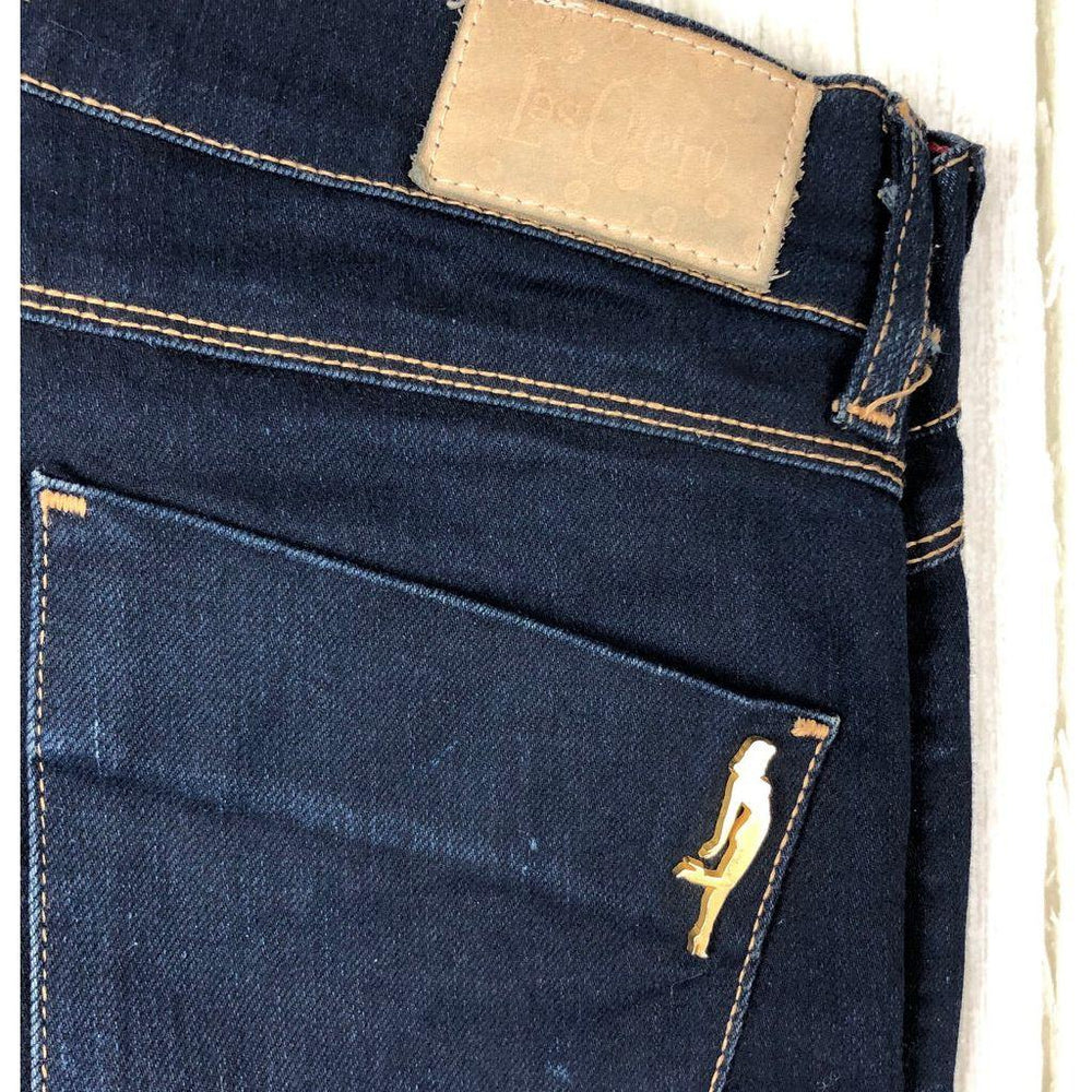 Las Oreiro dark Wash Super Skinny Jeans- Size 26 - Jean Pool