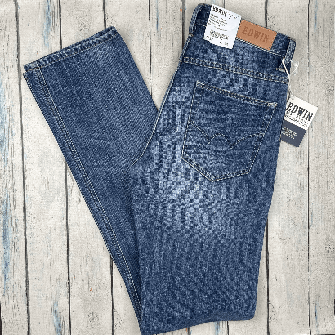 NWT- Edwin Made in Japan 'Slim Straight' High Rise Jeans -Size 27/32 - Jean Pool