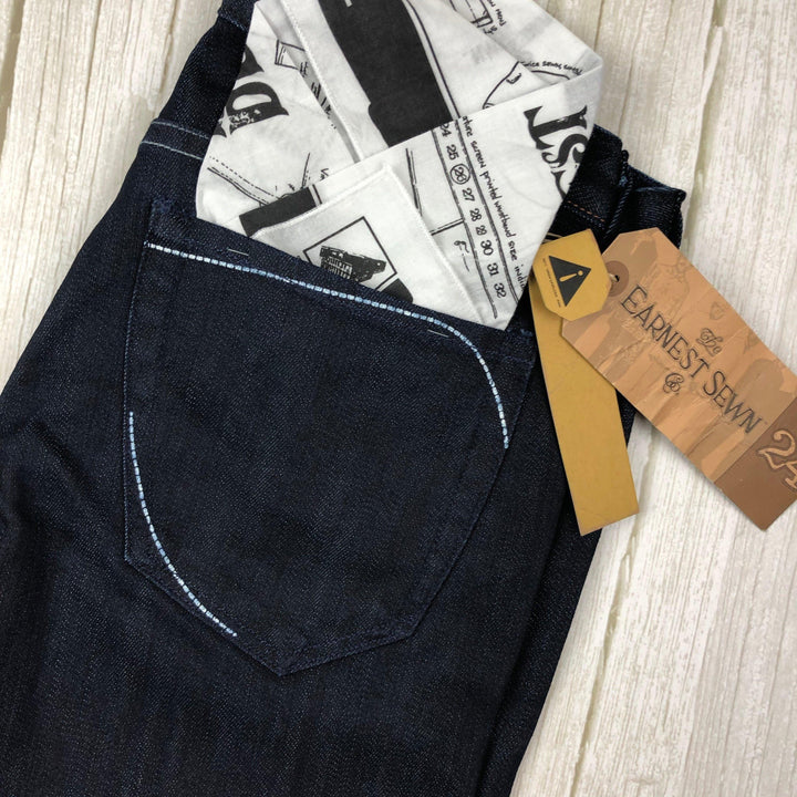 NWT- Earnest Sewn "Harlan" Low Rise Cigarette Leg Jeans - Size 24-Jean Pool