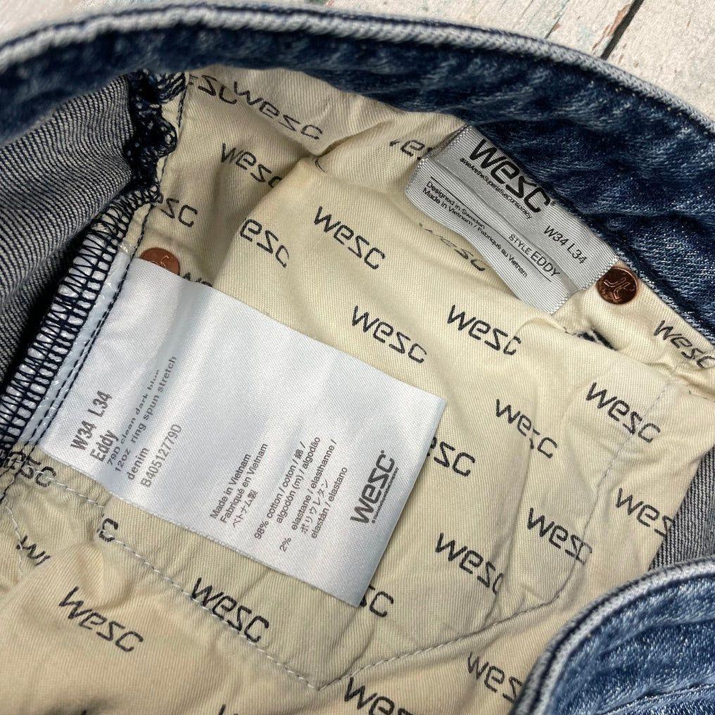 WEZC Superlative Conspiracy Mens Slim Fit Jeans- Size 34 - Jean Pool