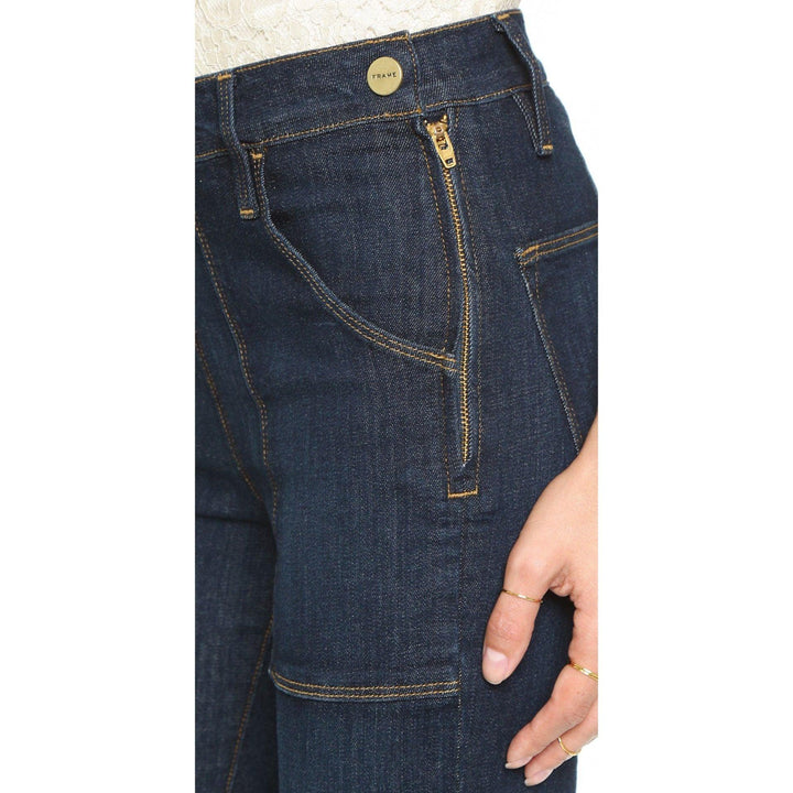 NWT- Frame Denim 'Le Flare de Francoise' Dark Wash Jeans RRP $455 -Size 27 - Jean Pool