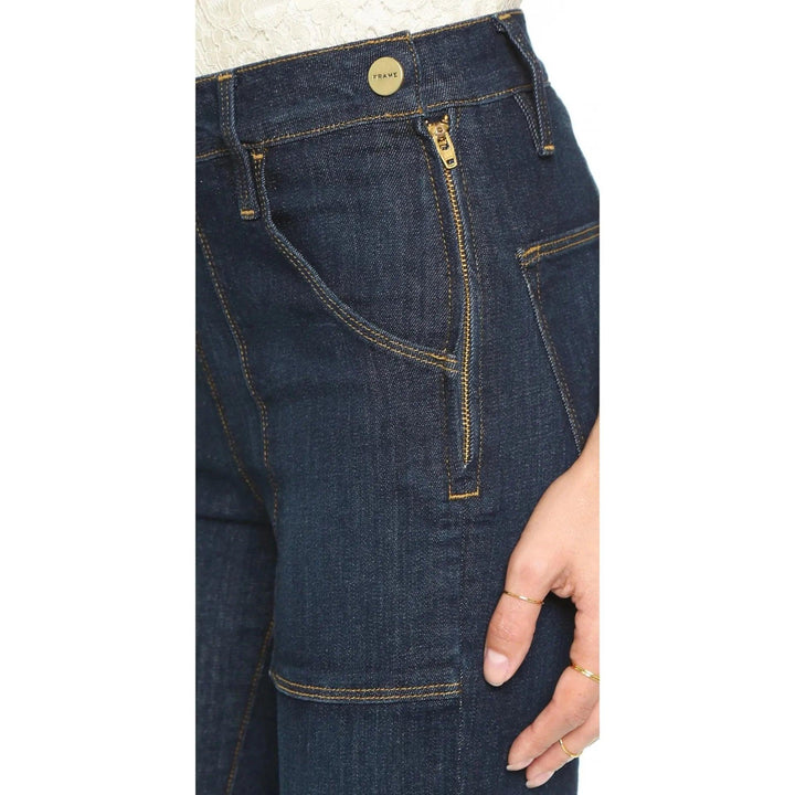 NWT- Frame Denim 'Le Flare de Francoise' Dark Wash Jeans RRP $455 -Size 28 - Jean Pool