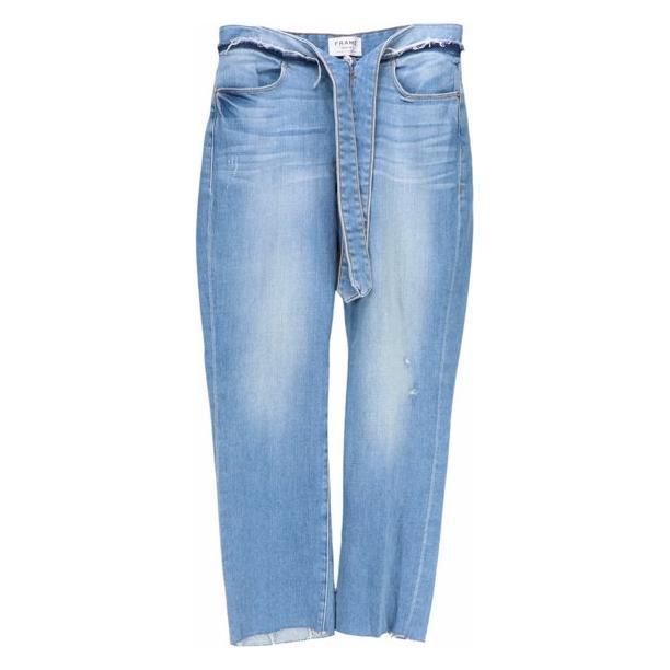 NWT- Frame Denim 'Le High Straight' Tie Waist Jeans RRP $425 -Size 29 - Jean Pool