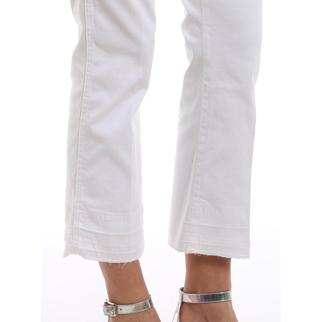 NWT- 7 for all Mankind 'Cropped Boot Unrolled' Slim Illusion White Jeans Size- 25 - Jean Pool