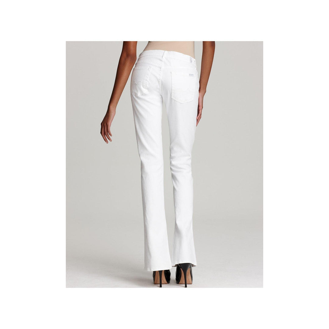 NWT- 7 for all Mankind 'Kaylie' Supermodel Bootcut White Jeans Size- 29 - Jean Pool