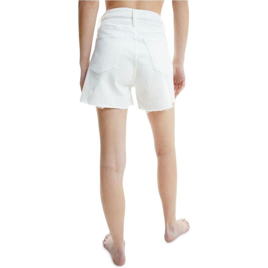 NWT - Calvin Klein 'Mom Jean Shorts' High Rise White Denim Shorts - Size 29" - Jean Pool