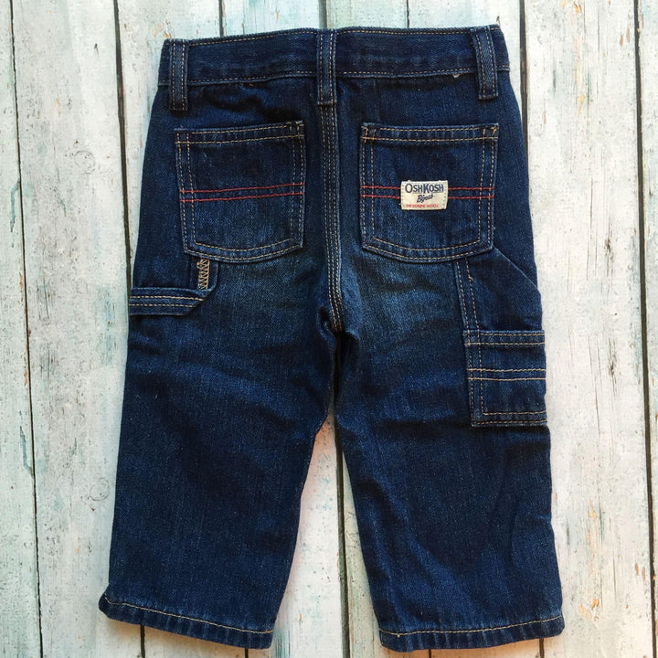 Osh Kosh Kids Carpenter Jeans - Size 12M-Jean Pool
