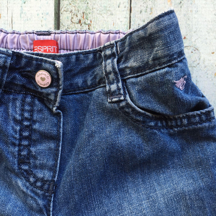 Esprit Girls Jersey Lined Denim Jeans - Size 6M-Jean Pool