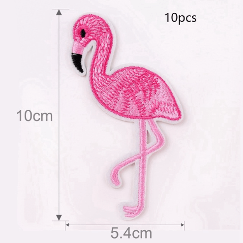 Flamingo - Embroidered Cloth Patch-Jean Pool
