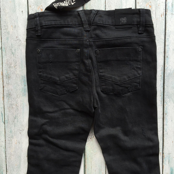 NWT - Insight Black Super Skinny 'Beanpole' Jeans- Size 24"-Jean Pool