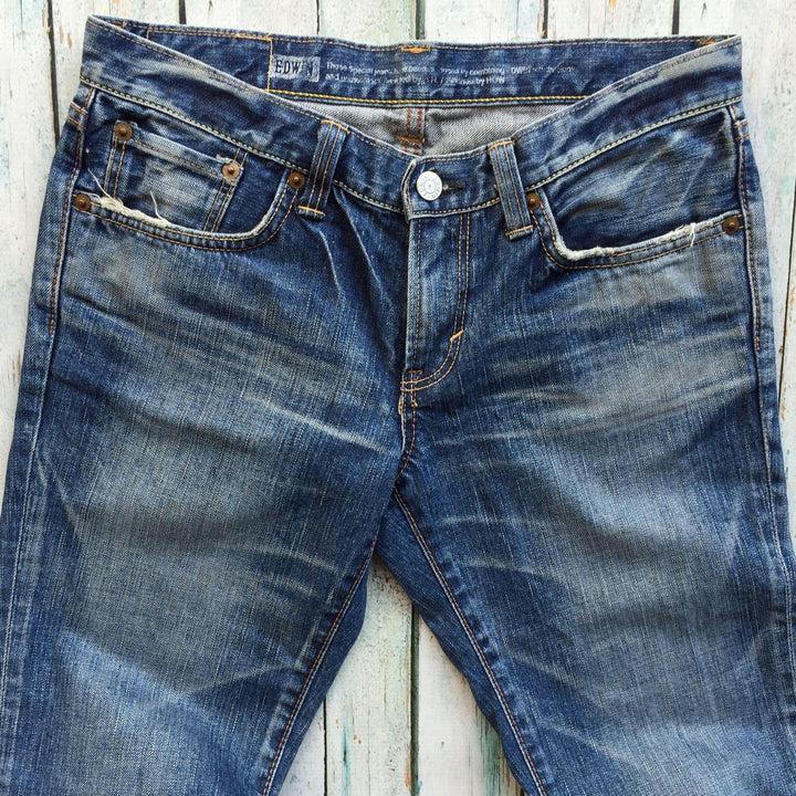 Edwin Japan Cropped Distressed 3/4 Jeans -Size 28-Jean Pool