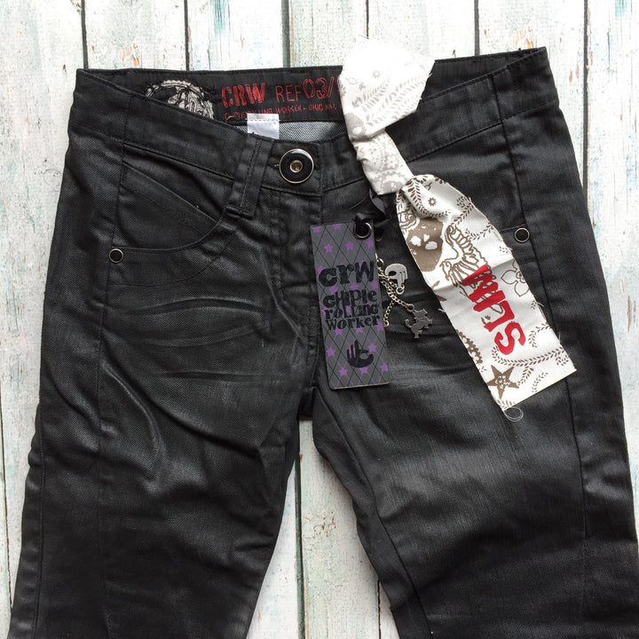 Brand New - Chipie 'Kill 80's' Coated Jeans- Size 26-Jean Pool