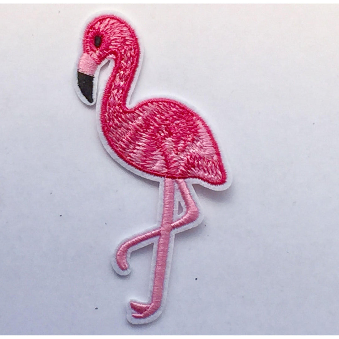 Flamingo - Embroidered Cloth Patch-Jean Pool