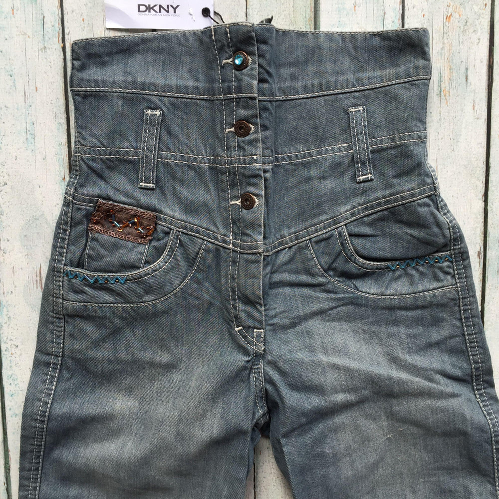 NWT - DKNY High Waist Cropped Girls Jeans -Size 12-Jean Pool