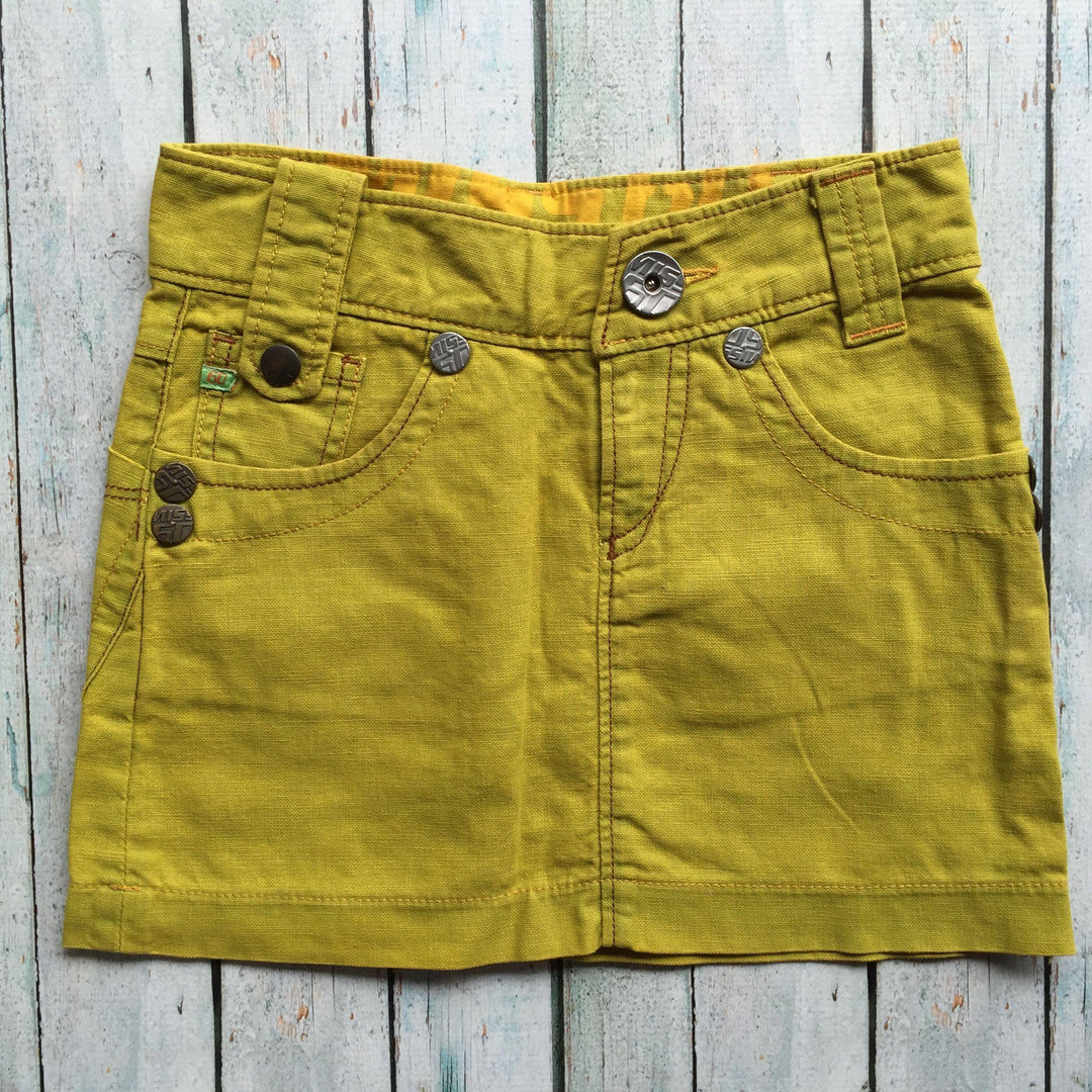 Miss Sixty Green Denim Mini Skirt- Size 11-Jean Pool