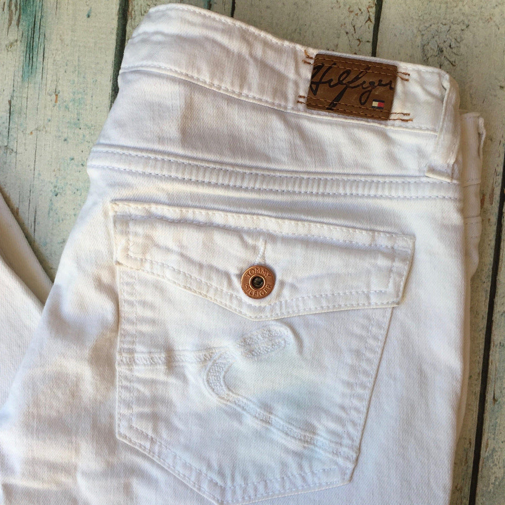 Tommy Hilfiger White Crop Jeans - Size 27-Jean Pool