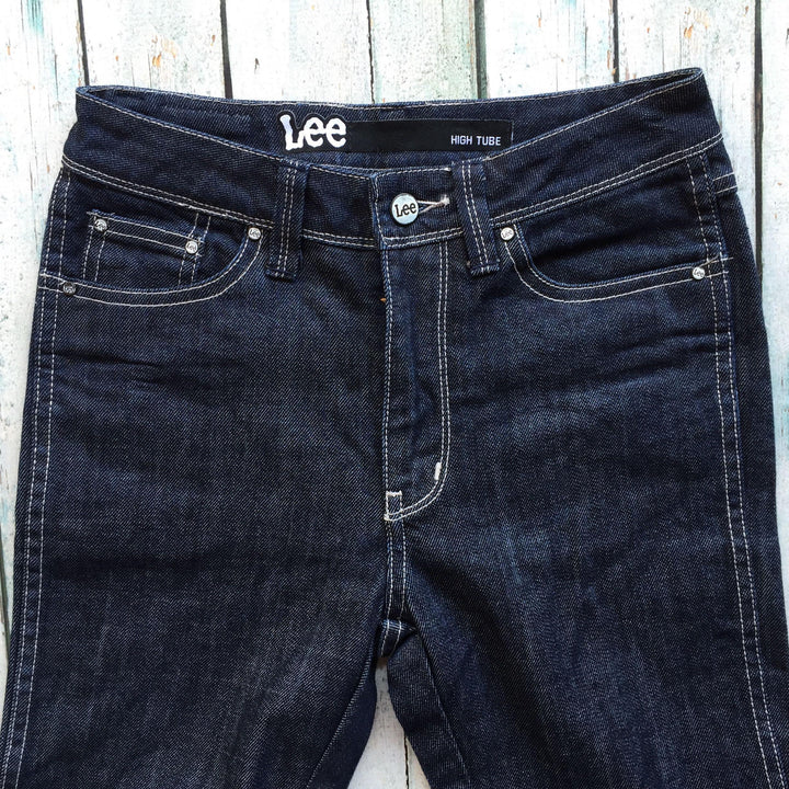 Lee 'High Tube' Stretch Jeans - Size 8-Jean Pool