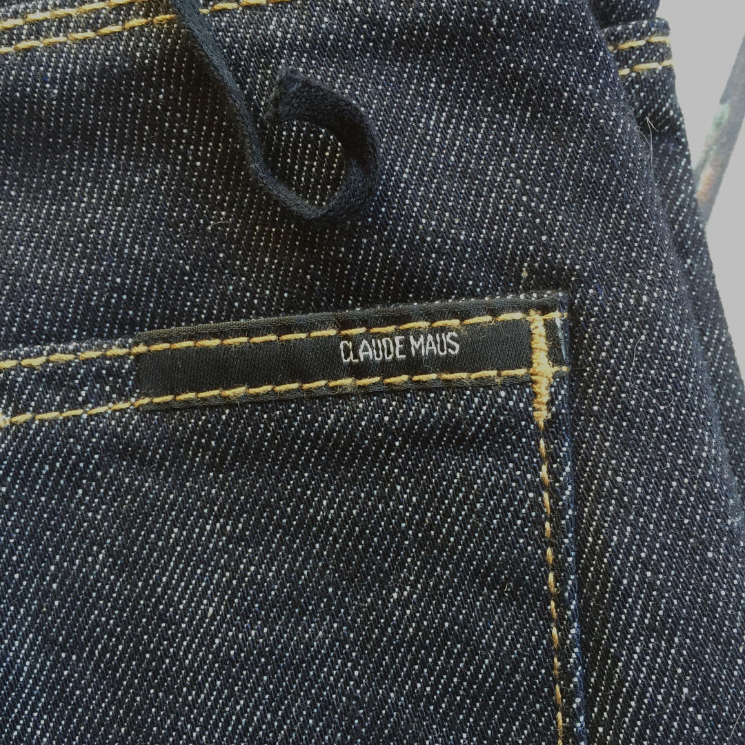 NEW - Claude Maus High Waist Ladies Denim Jeans RRP $325 -Size 24-Jean Pool