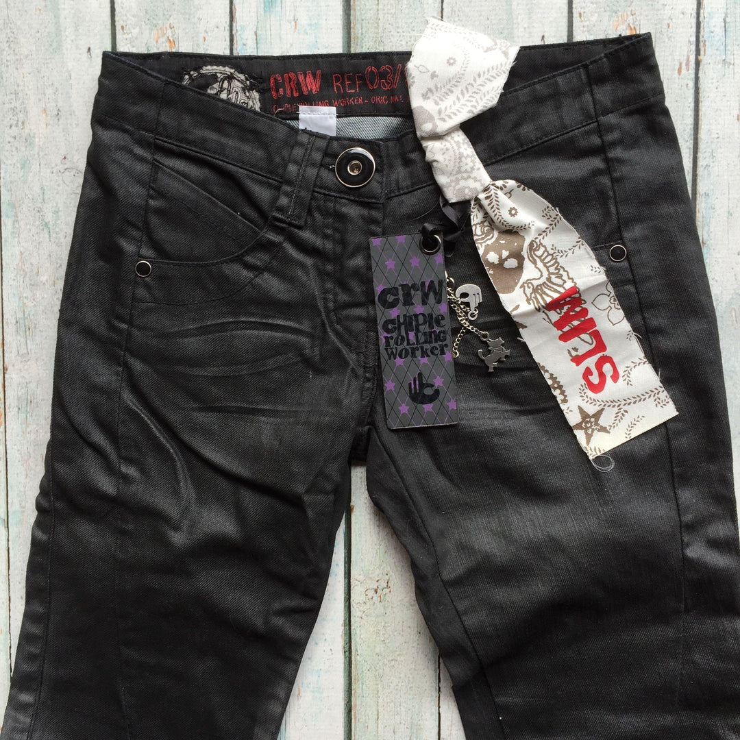 Brand New - Chipie 'Kill 80's' Coated Jeans- Size 26-Jean Pool