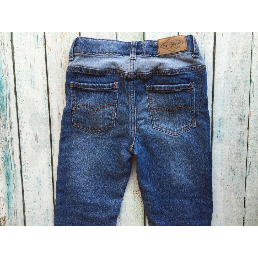 Lee Cooper Boys Patch Jeans - Size 5-Jean Pool