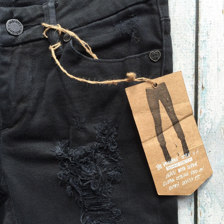 NWT - Insight Black Super Skinny 'Beanpole' Jeans- Size 24"-Jean Pool