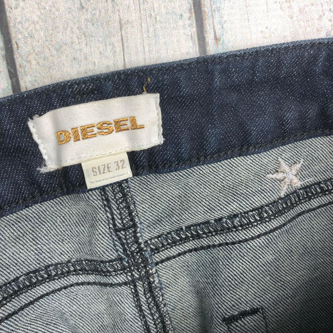 Diesel Italy Stretch Denim Skirt - Size 32-Jean Pool