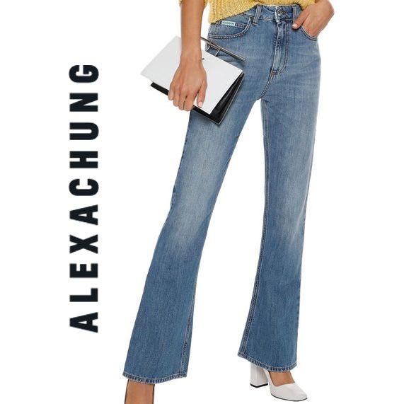 NWT - Alexa Chung Slim Fit Flare Jeans Vintage Pacifico Wash- Size 26 - Jean Pool