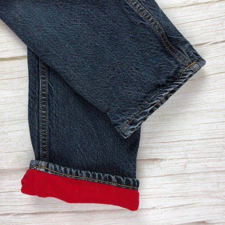 Osh Kosh B'gosh Fleecy Lined Straight Fit Jeans - Size 7 - Jean Pool