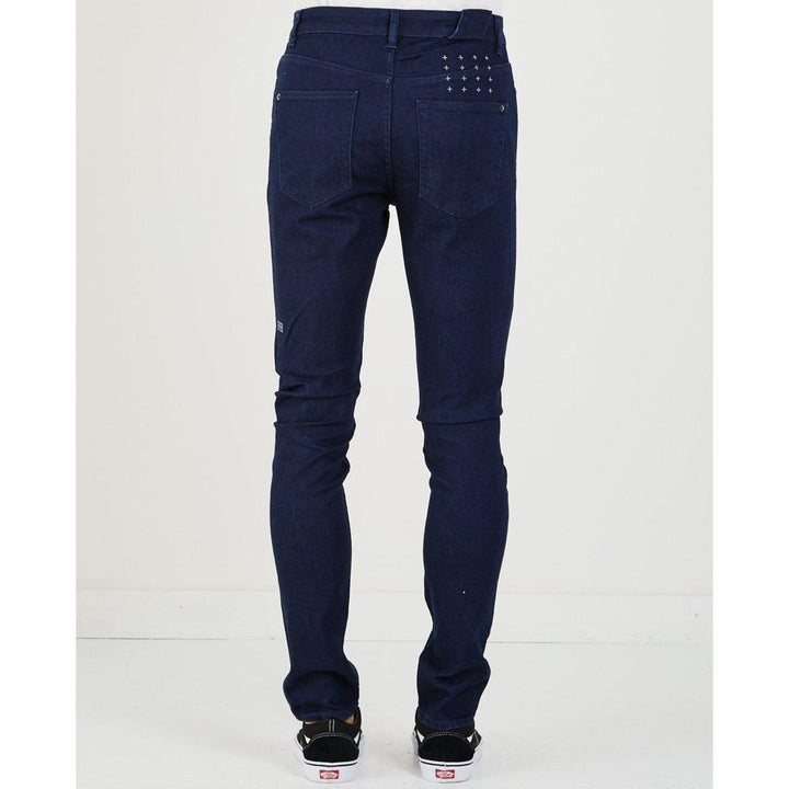 NWT- Ksubi Mens 'Chitch' Blue Ink Straight Leg Denim Jeans - Size 29 - Jean Pool