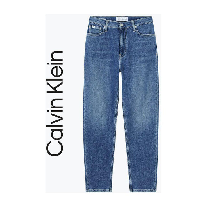 NWT - Calvin Klein 'Mom Jean' High Rise Tapered Denim - Size 32" - Jean Pool