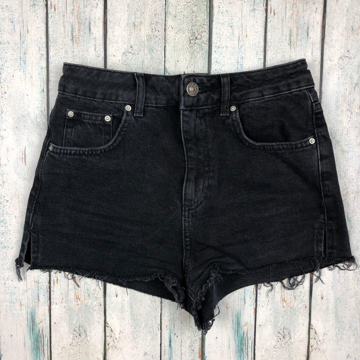 Topshop Frayed 'MOM' Cut off Shorts -Size 6-Jean Pool