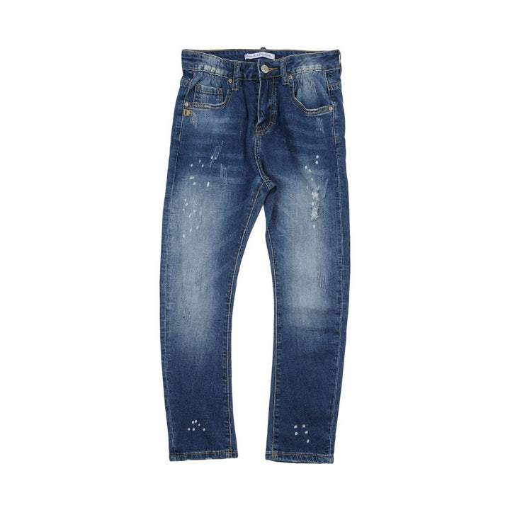 NWT -Daniiele Alessandrini Italian Logo Pocket Distressed Jeans - Size 16Y - Jean Pool
