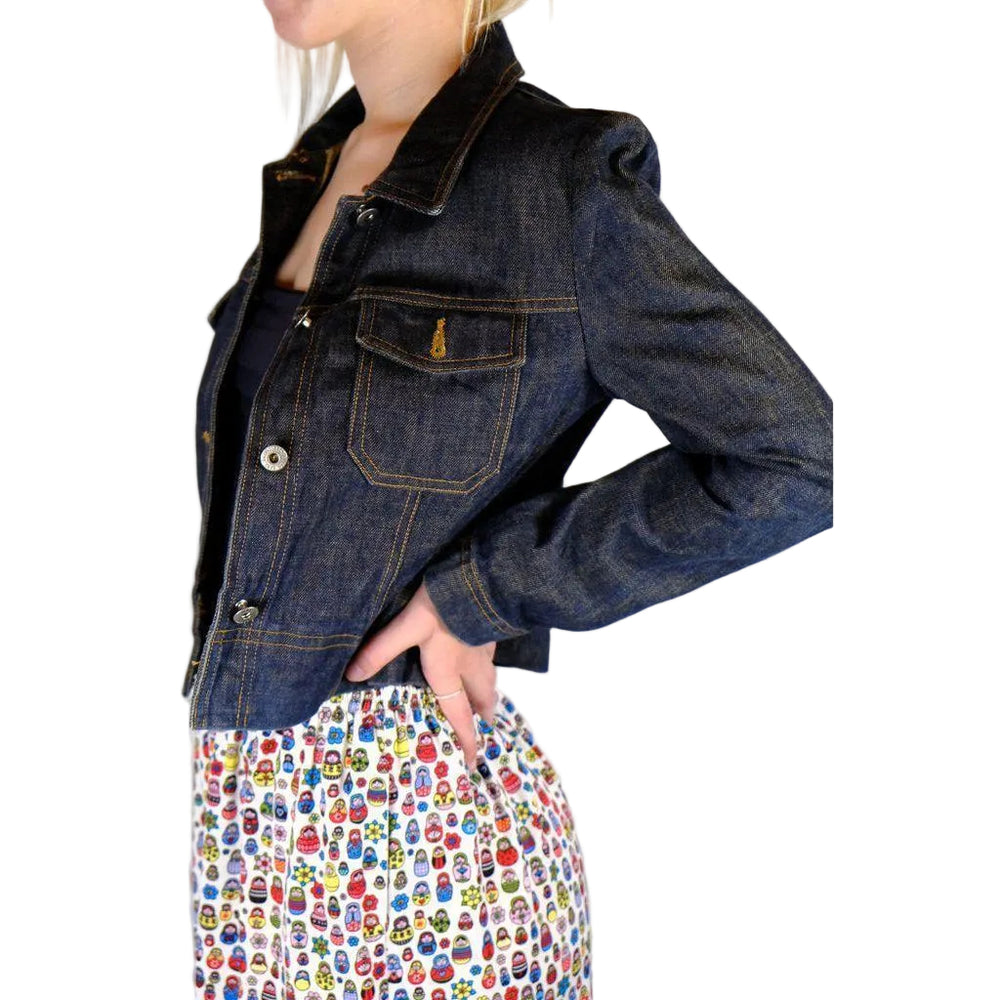 Guess Jeans Ladies Classic Denim Jacket - Size S/M-Jean Pool