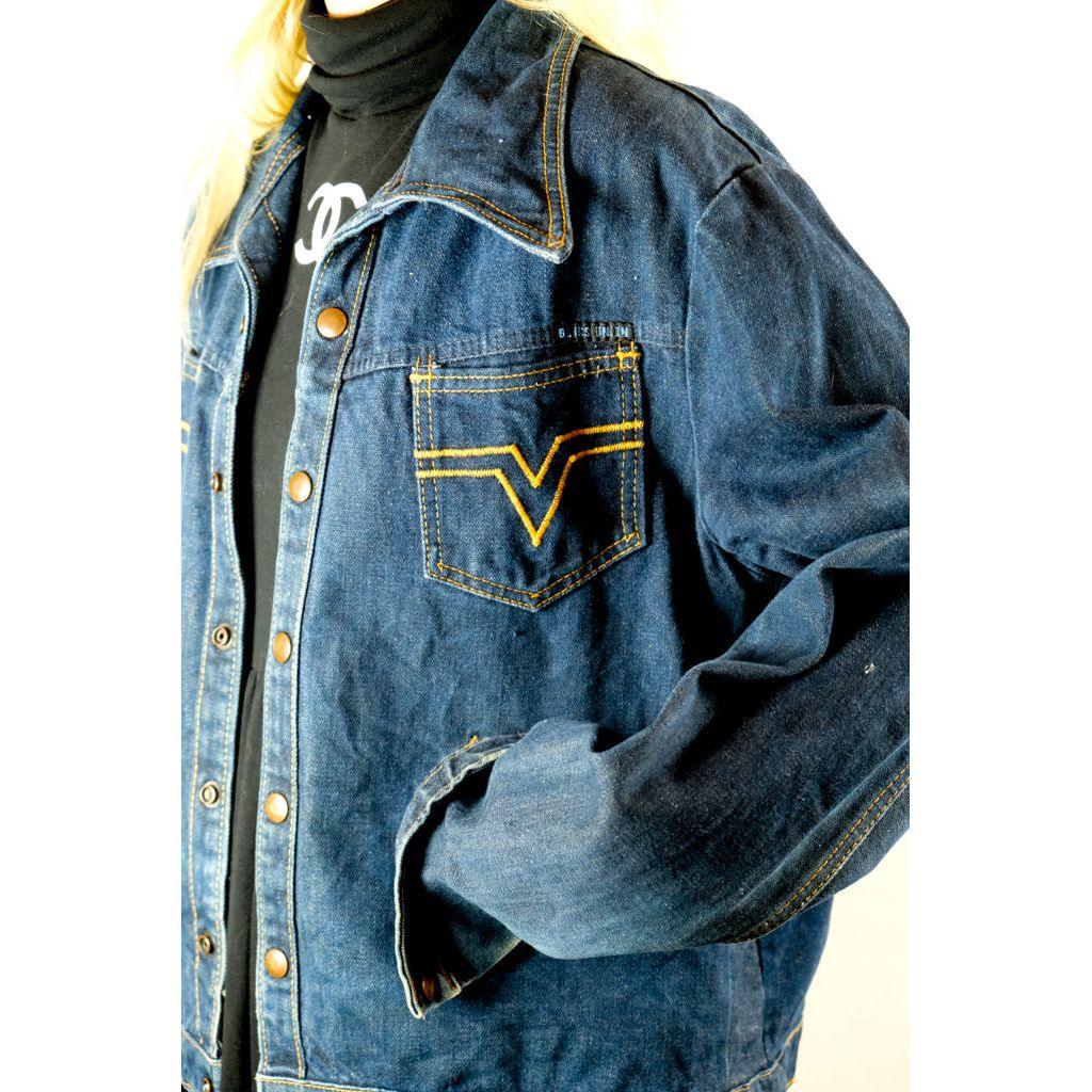 Vintage Iconic Aussie Blues Union 1970's Denim Jacket - Size M/L-Jean Pool