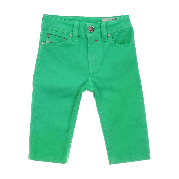 NWT - Diesel 'Safado B' Green Baby Jeans- Size 6M - Jean Pool