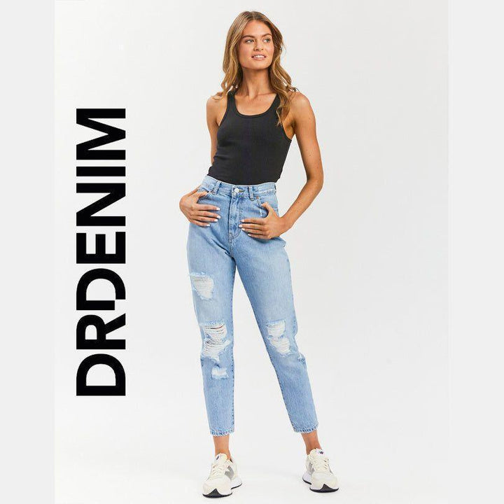 NWT - Dr Denim 'Nora' Sky High Mom Jeans - Size 34/30 or 16AU - Jean Pool