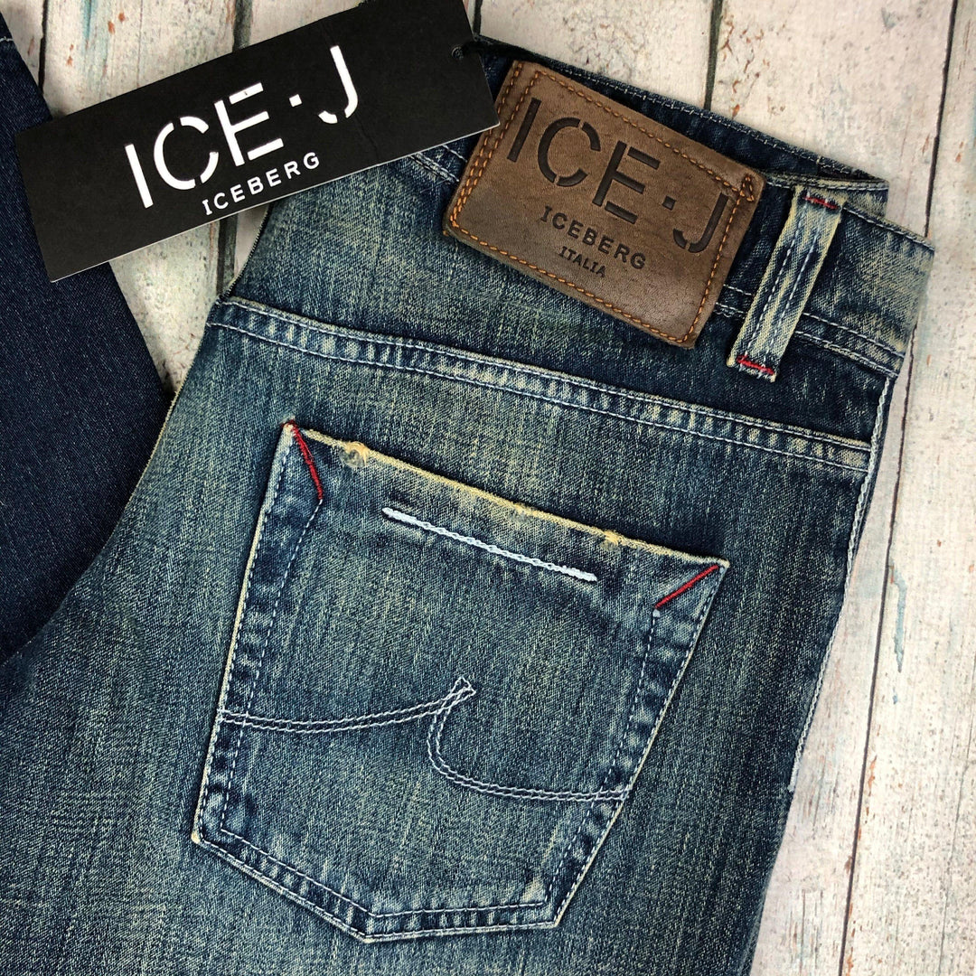 NWT - Iceberg Ice J Italian Low Waist Straight Jeans- Size 26 - Jean Pool