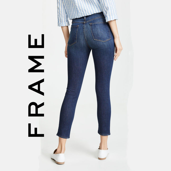 NWT- Frame Denim 'Ali' High Rise Cigarette Stretch Jeans RRP $365 -Size 32 - Jean Pool