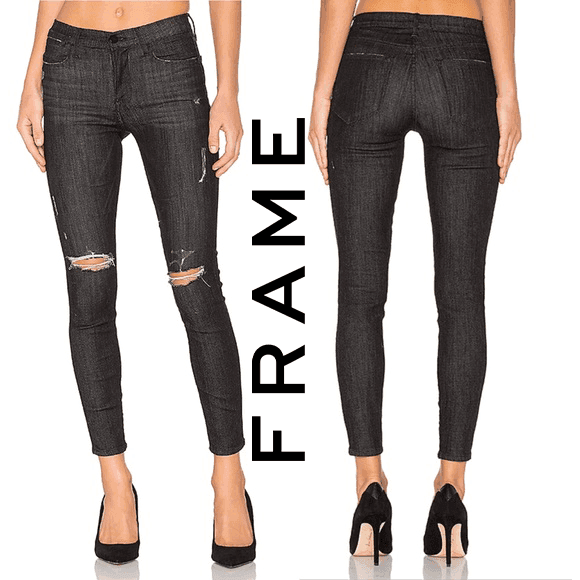 Frame Gray Le on sale Skinny de Jeanne Jeans