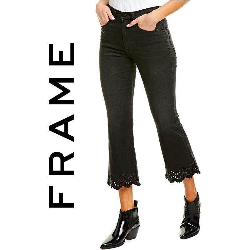 NWT- Frame Denim 'Lacey' Crop Flare Jeans RRP $395 -Size 25 - Jean Pool