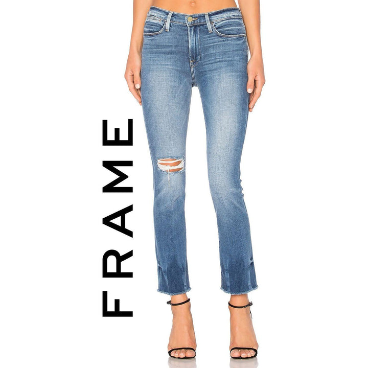 NWT- Frame Denim 'Le High Straight' High Rise Jeans RRP $385 -Size 26 - Jean Pool