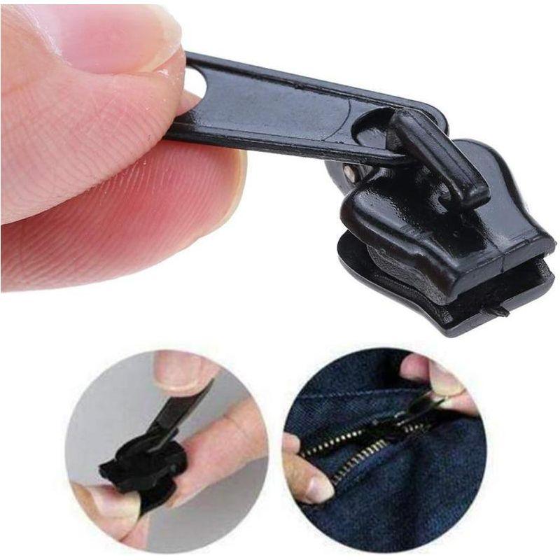 Small Black Zipper Pull Repair - Mending is better than ending! - Jean Pool