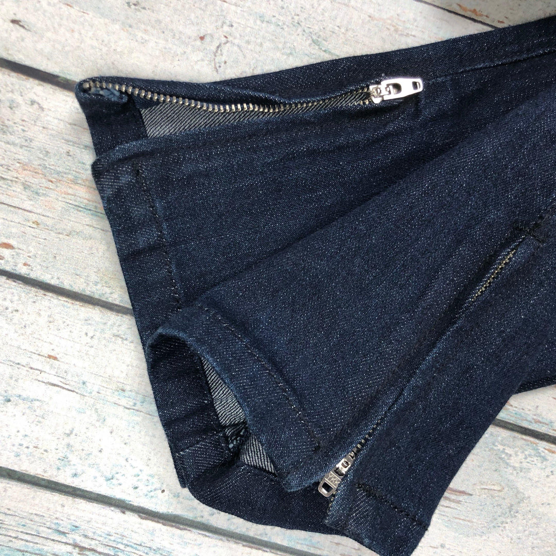 NEW -Tsubi Dark Wash Skinny Ankle Zip Jeans- Size 24-Jean Pool