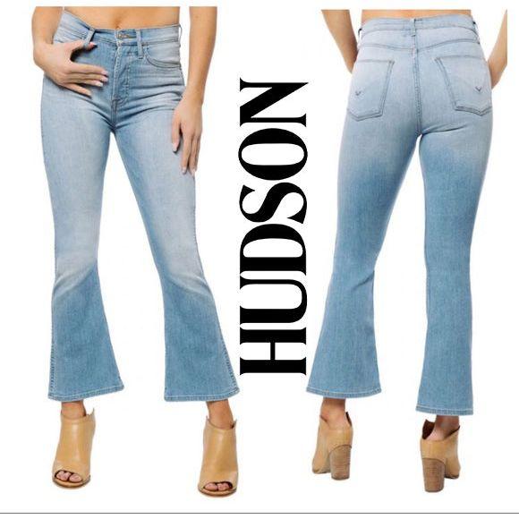 NWT - Hudson 'Vintage Holly' High Rise Crop Flare Jeans - Size 28 - Jean Pool